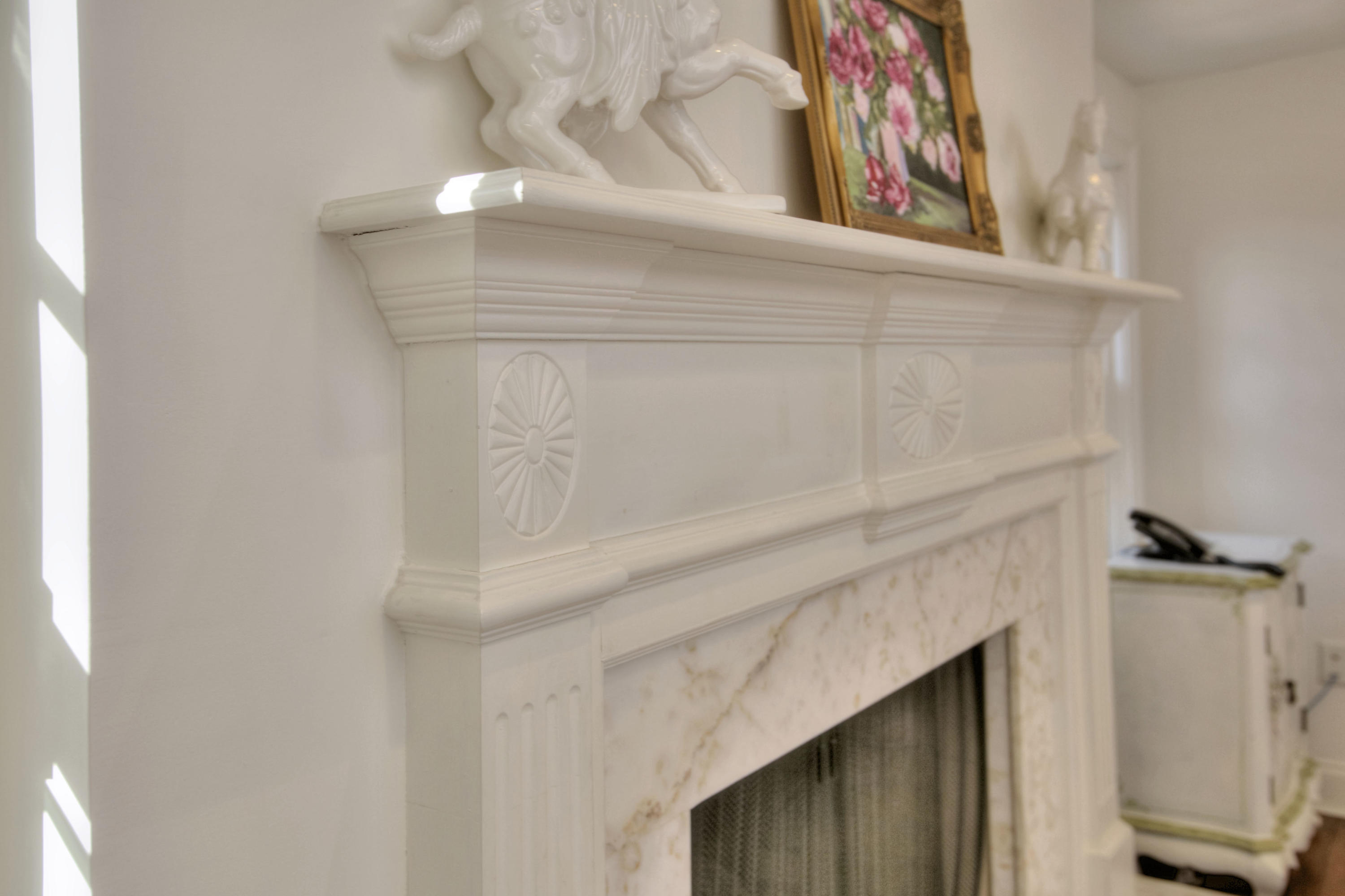 74 Journeys End Road New Canaan, CT 06840 - Photo 20 of 26 Fireplace detail