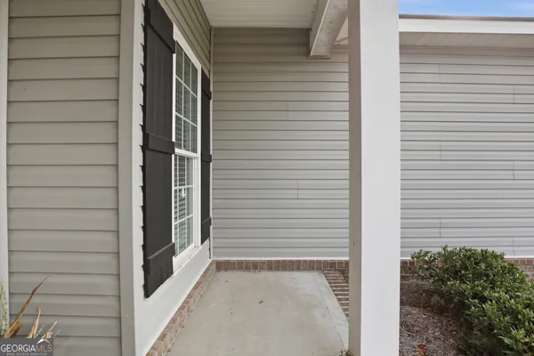 a view of front door of house