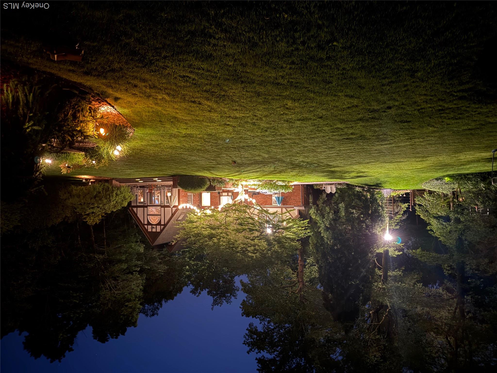 80 Hack Green Road Pound Ridge, NY 10576 - Photo 46 of 50 Night time back of the house