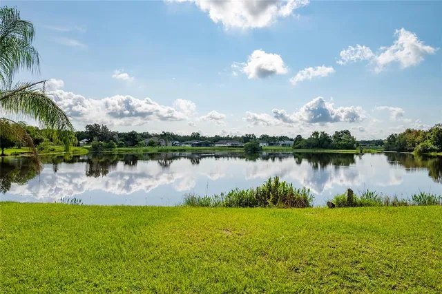 a lake view with a lake in the background