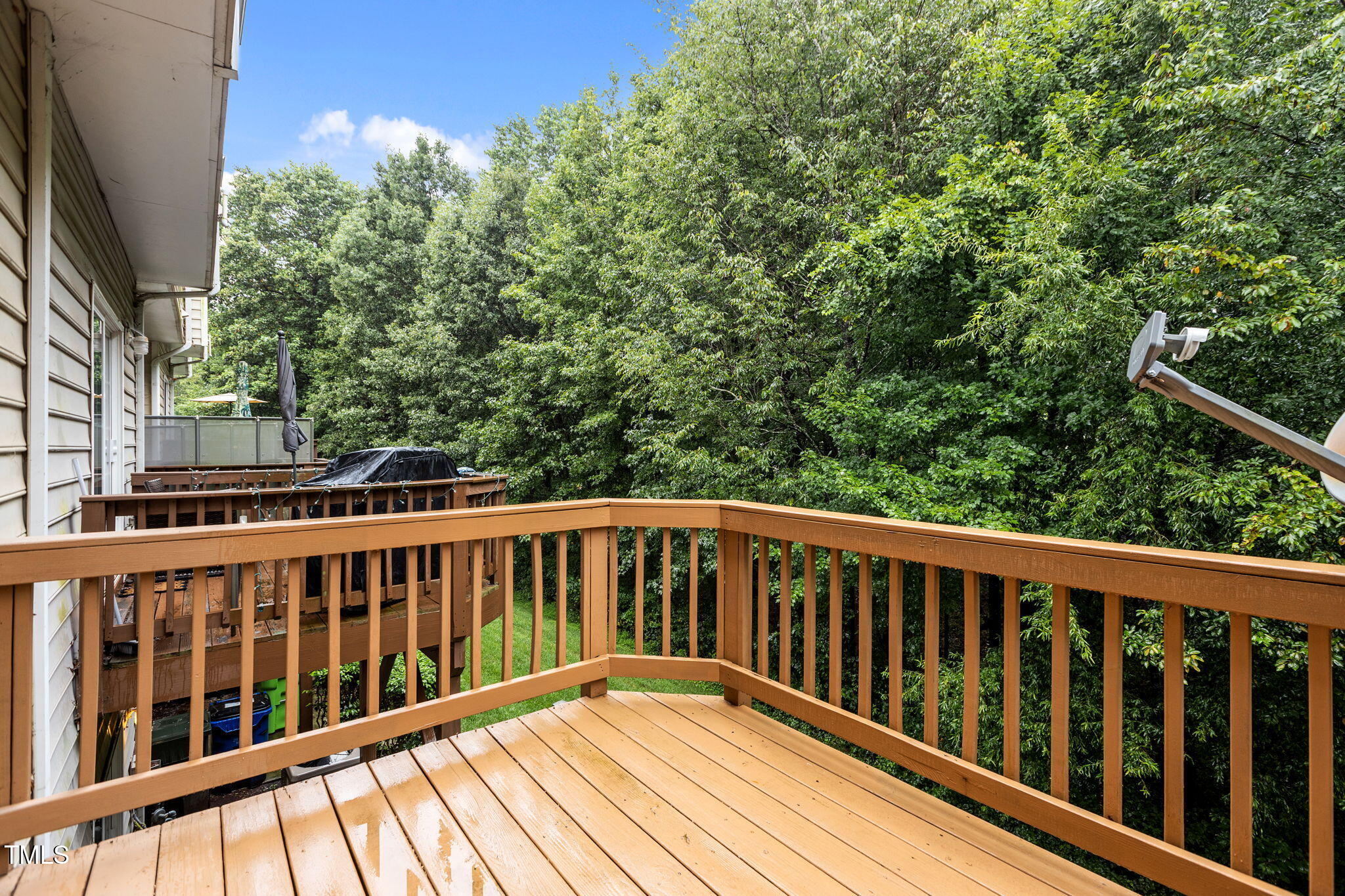 648 Cupola Drive Raleigh, NC 27603 - Photo 26 of 31 a view of balcony with wooden floor