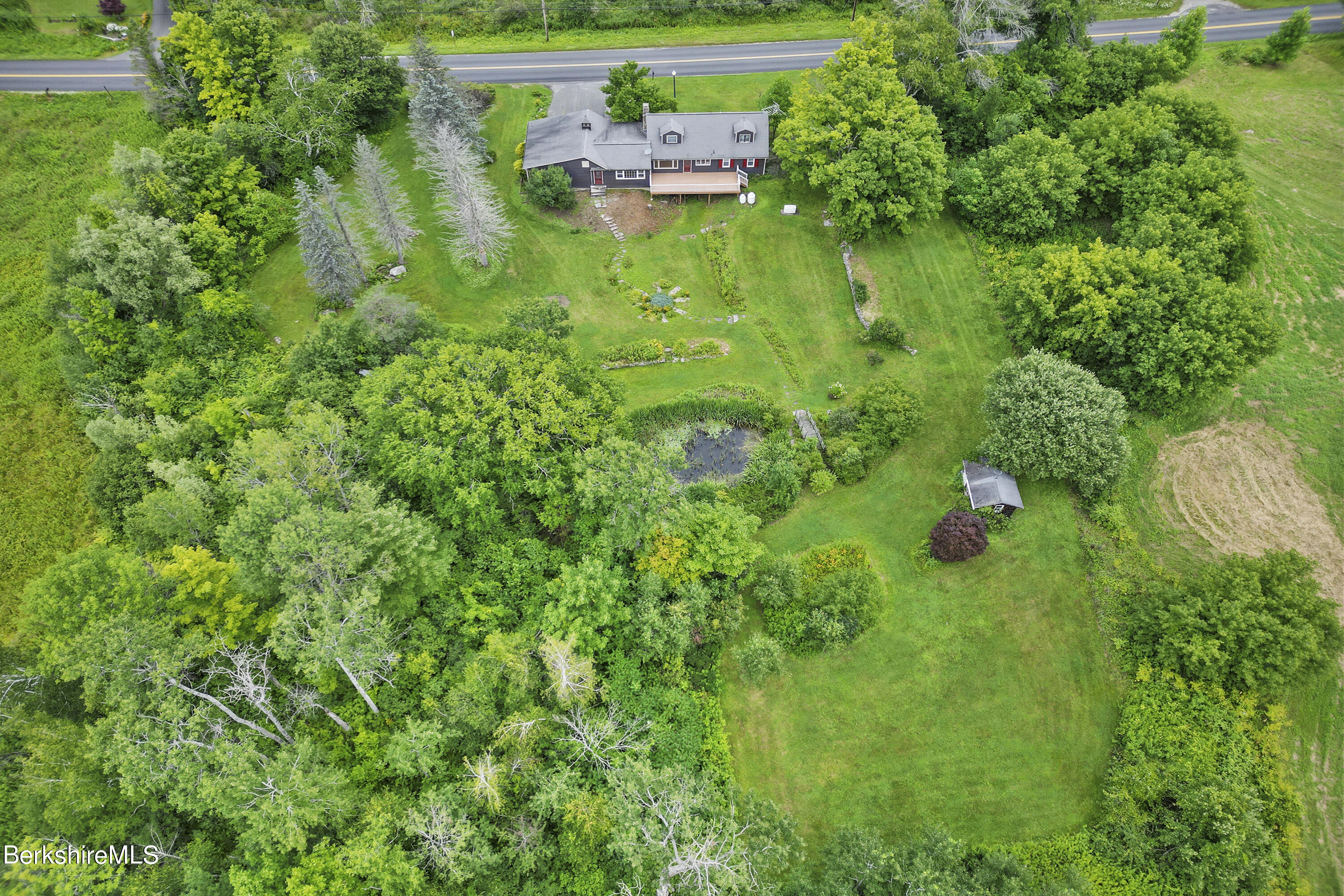 66 Main Road Tyringham, MA 01238 - Photo 45 of 45 915 Aerial View