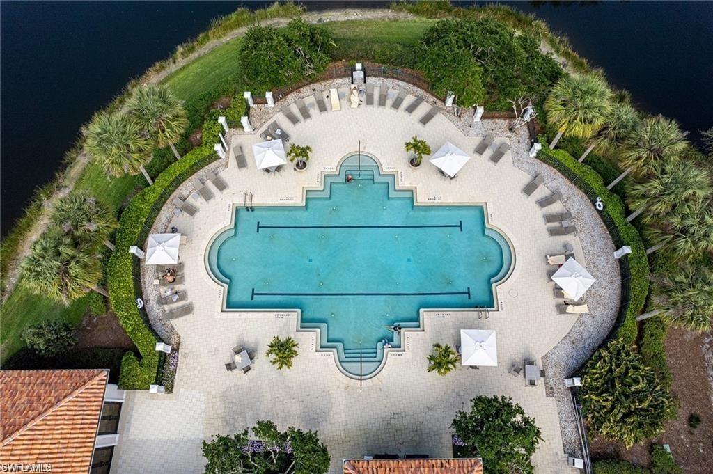 16732 Lucarno Way Naples, FL 34110 - Photo 42 of 50 Aerial view of pool at sports club