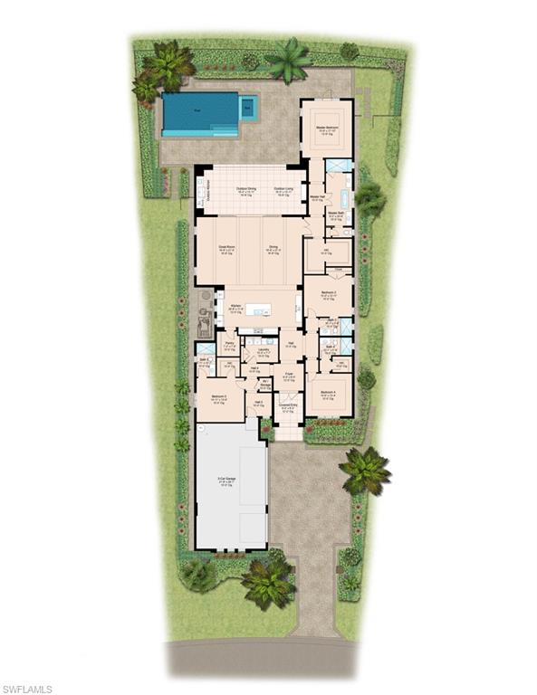 16732 Lucarno Way Naples, FL 34110 - Photo 50 of 50 View of floor plan / room layout