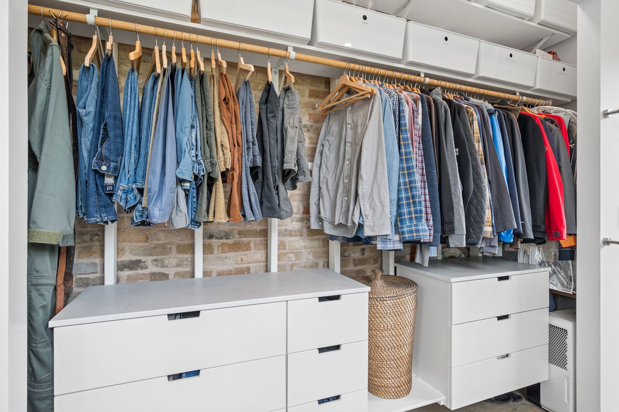 534 Old McDade Road Elgin, TX 78621 - Photo 18 of 40 Primary closet has two built-in dressers and large shelf for additional storage.