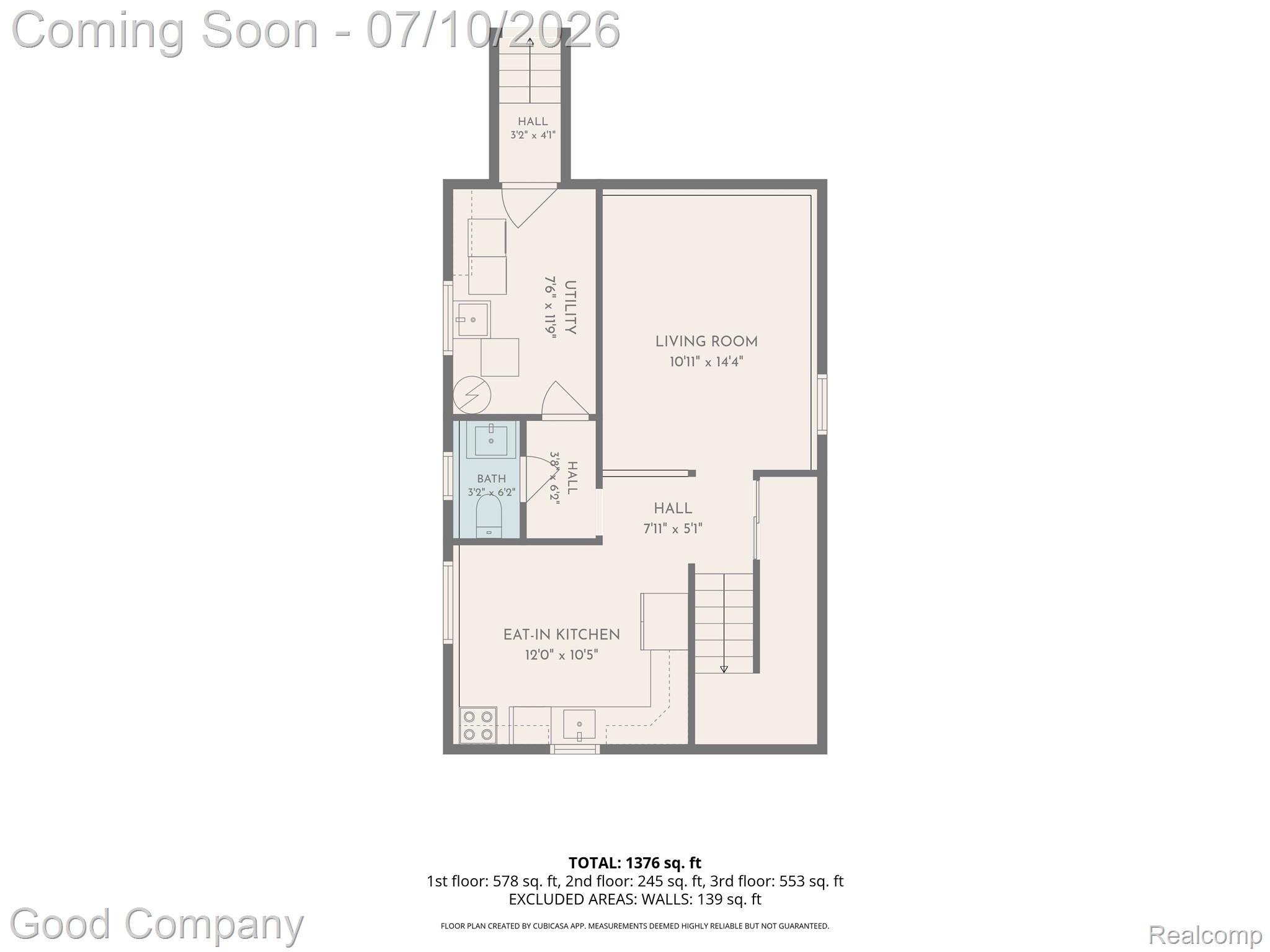 2954 Harvard Road Berkley, MI 48072 - Photo 16 of 43 1st_floor_2954_harvard_road_berkley_with_dim.jpg