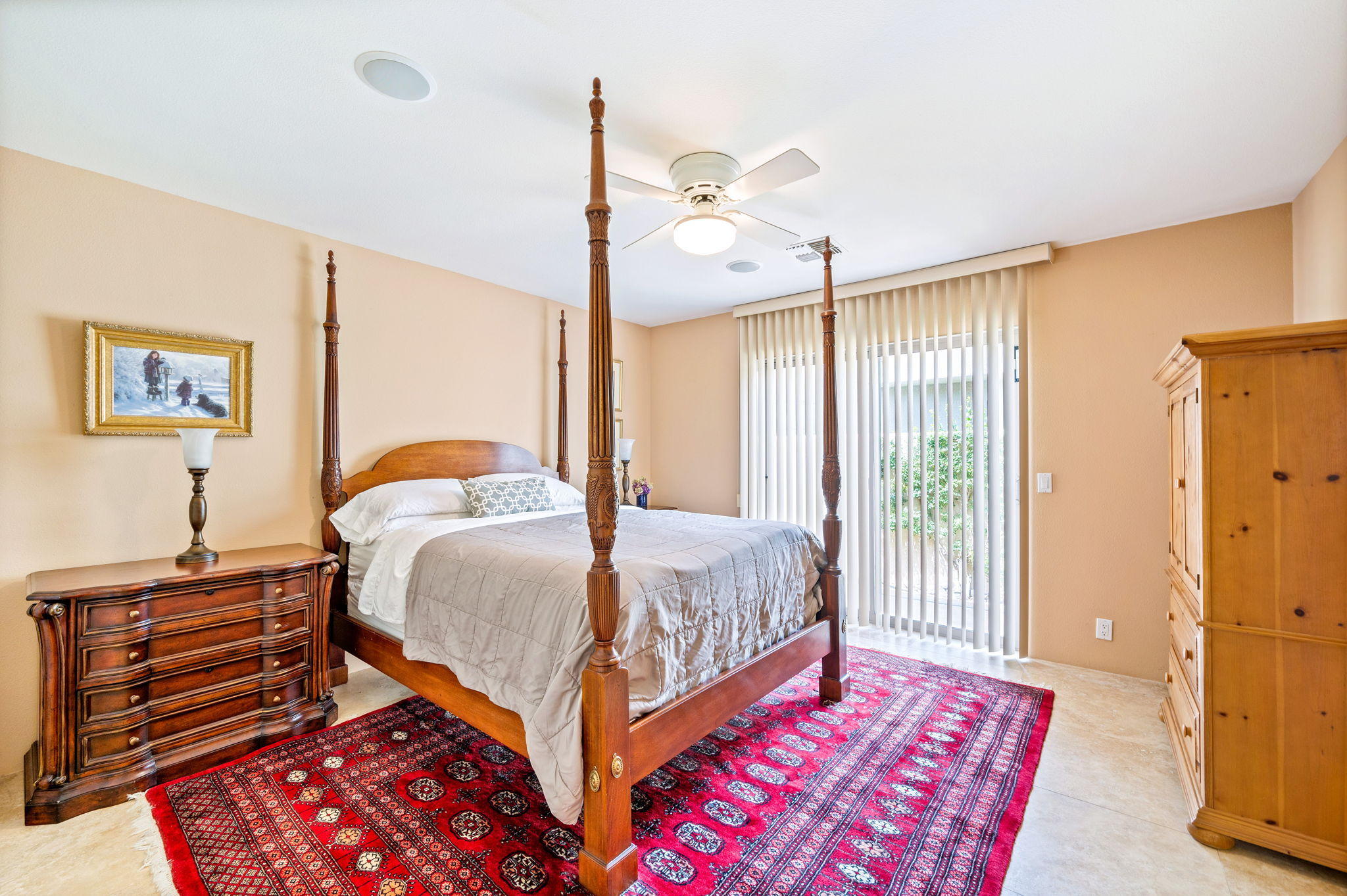 70615 Sunny Lane Rancho Mirage, CA 92270 - Photo 32 of 41 a bedroom with a bed a dresser and next to a window