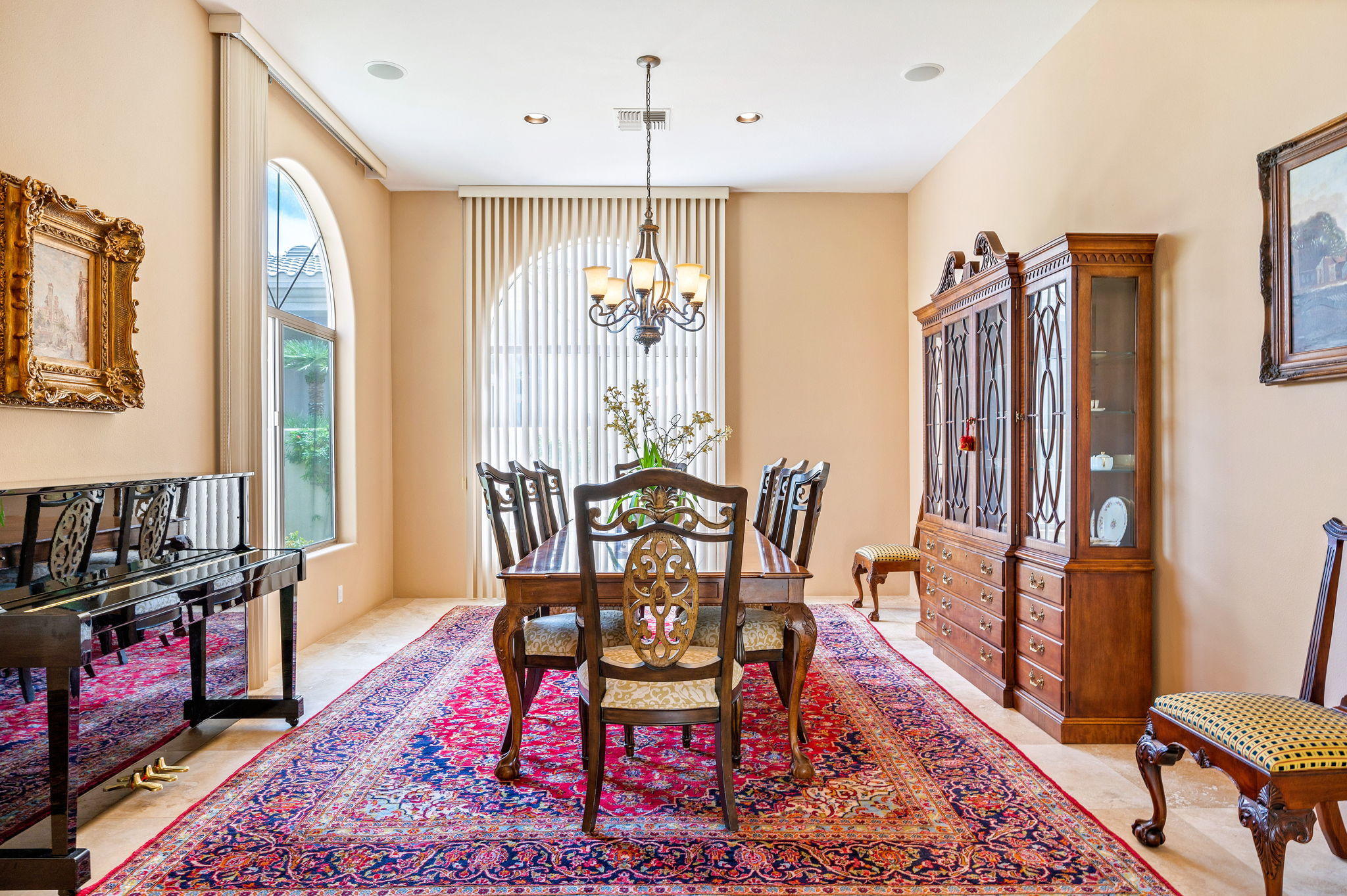 70615 Sunny Lane Rancho Mirage, CA 92270 - Photo 8 of 41 a view of a dining room with furniture window and wooden floor