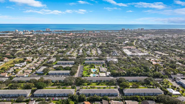an aerial view of a city