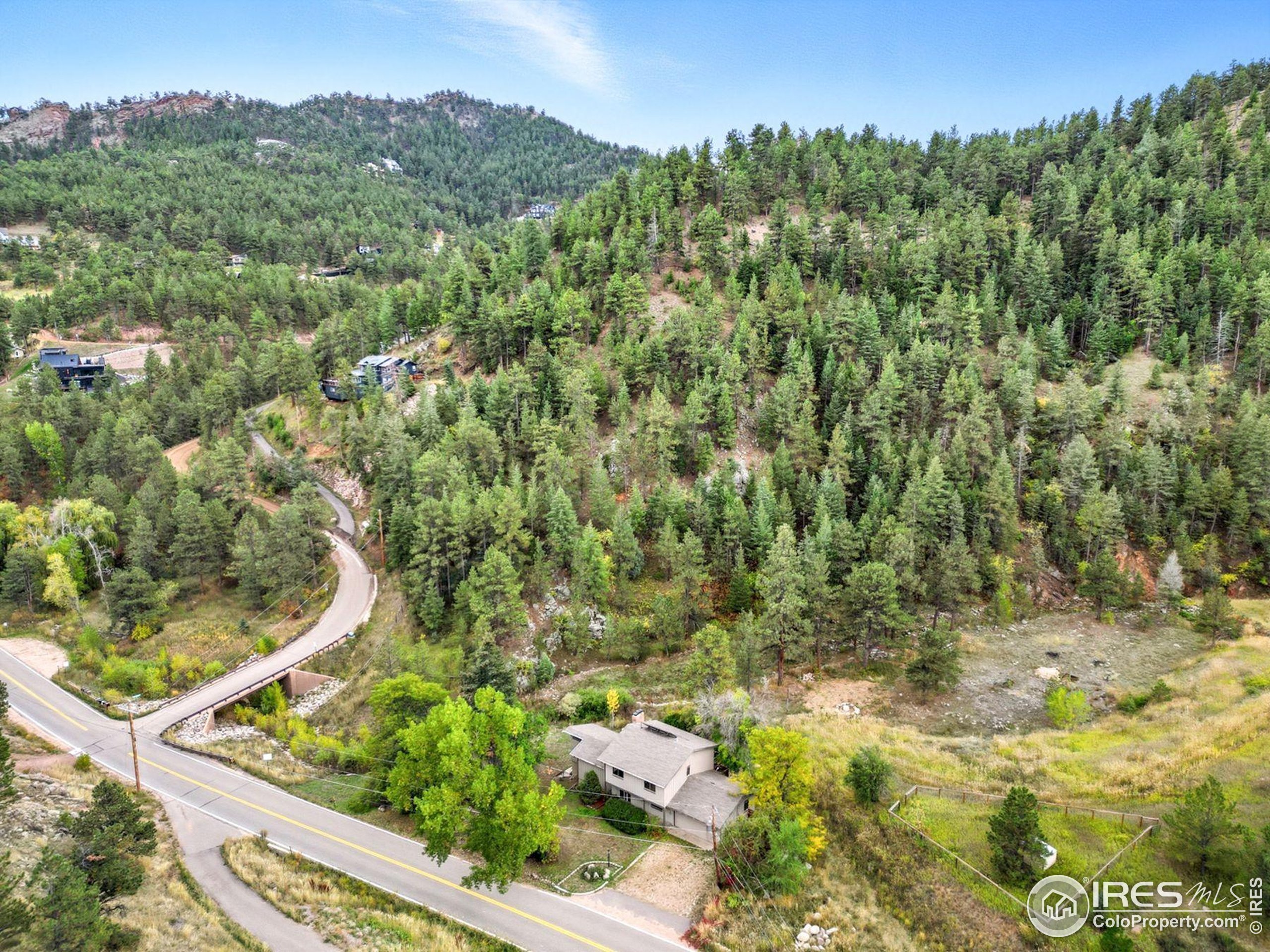 1037 Wagonwheel Gap Road Boulder, CO 80304 - Photo 12 of 43 a view of a yard with a tree