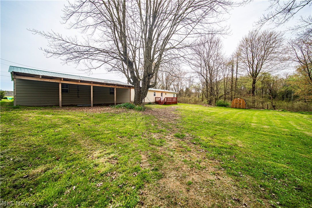 3501 Pymatuning Lake Road Andover, OH 44003 - Photo 12 of 36 View of yard, rear garage with lean-to