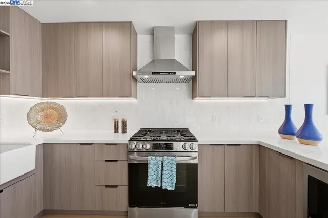 a view of a dining room with furniture wooden floor and chandelier