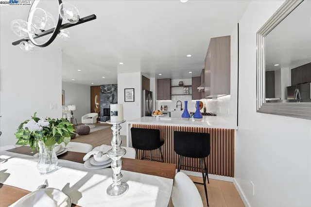 a spacious bedroom with a bed and a walk in closet