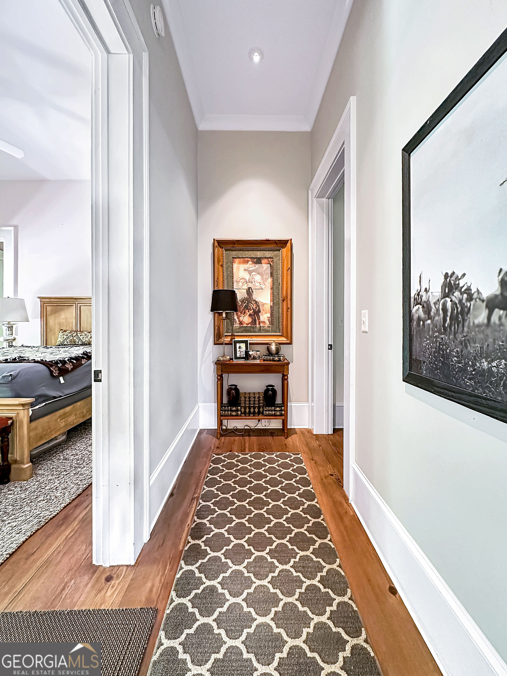 500 Augusta Lane Chattahoochee Hills, GA 30268 - Photo 49 of 49 a view of a hallway view with living room and dining room