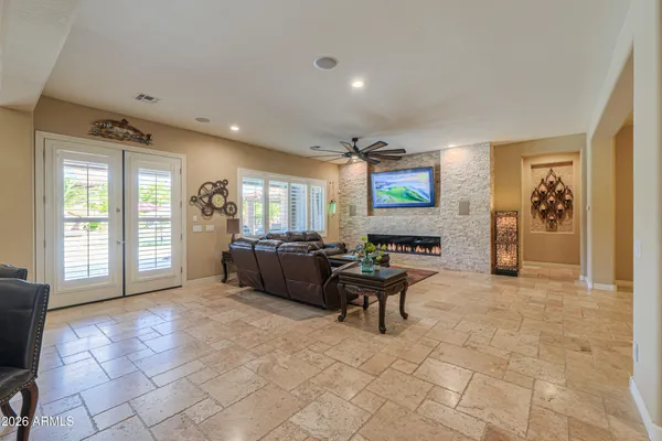 a kitchen with granite countertop cabinets and steel stainless steel appliances