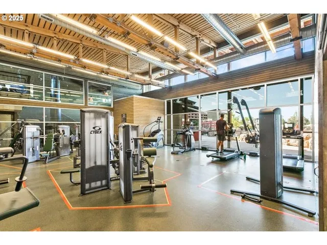 a swimming pool view with a outdoor seating