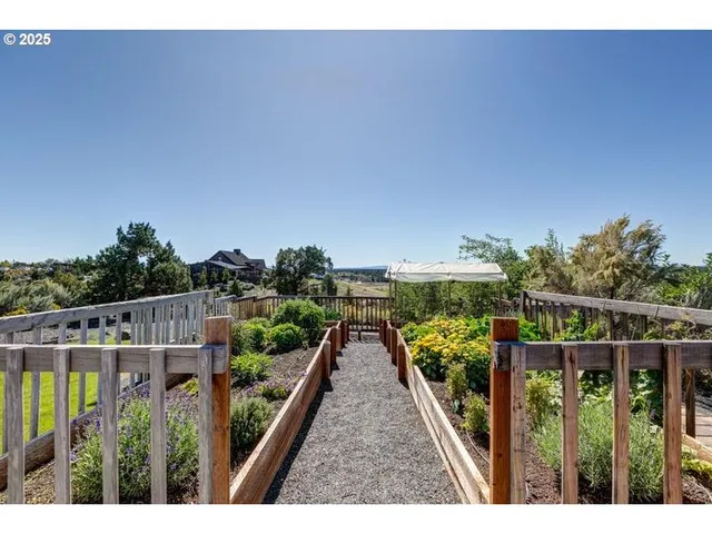 an outdoor space with patio