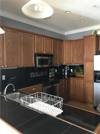 a view of a kitchen