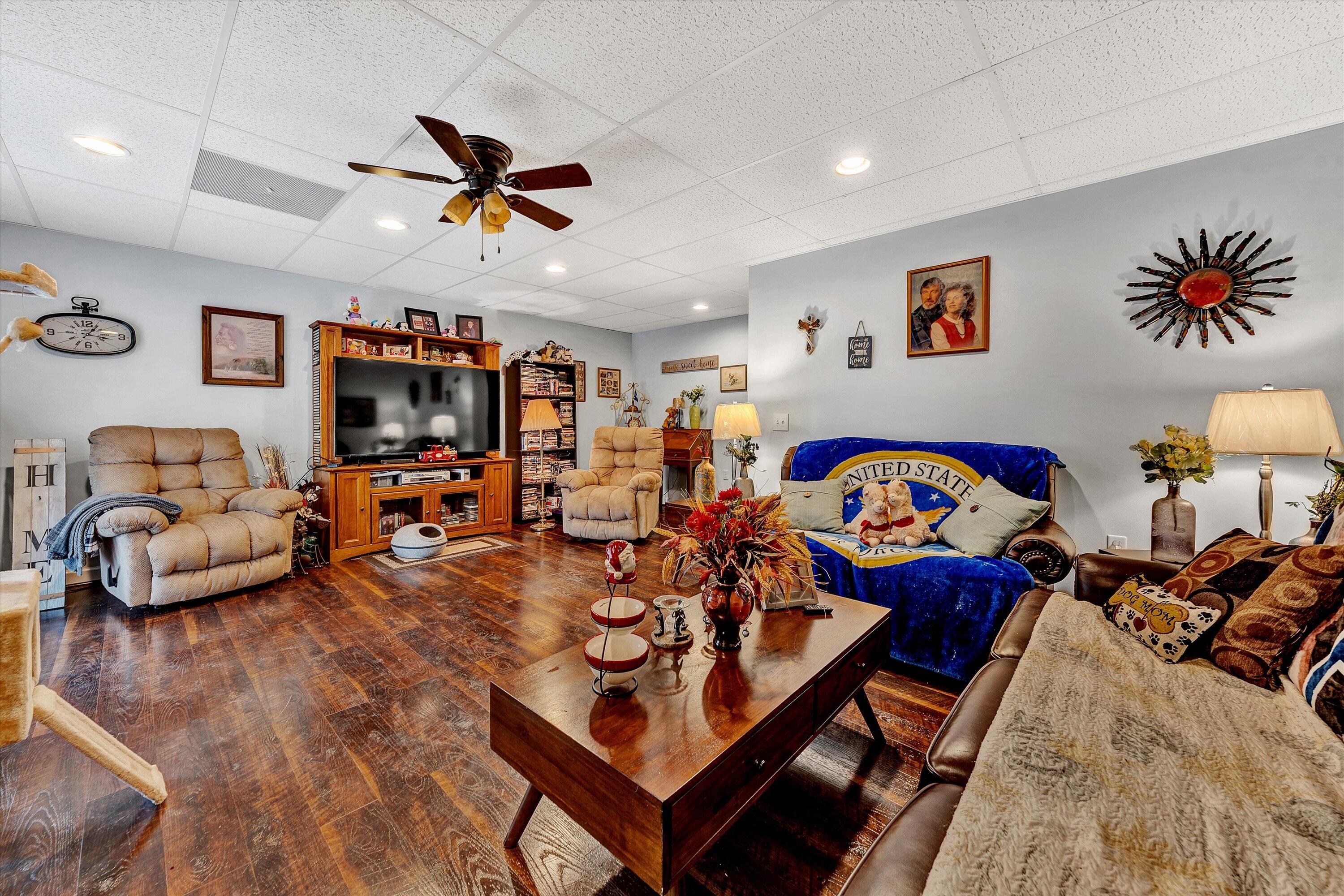 2530 Edwardsville Road Hardy, VA 24101 - Photo 18 of 30 a living room with furniture and a flat screen tv