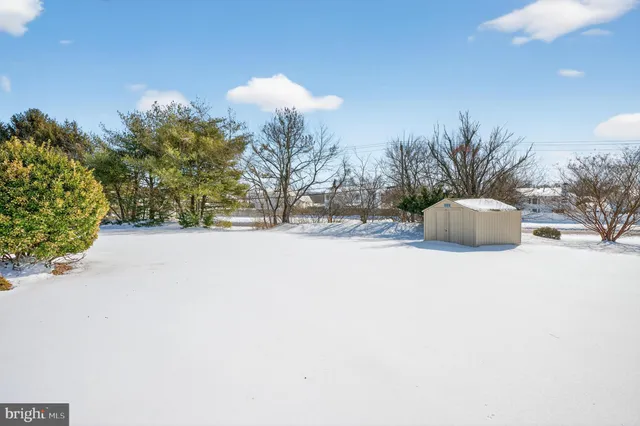 a view of a road with a snow on the road