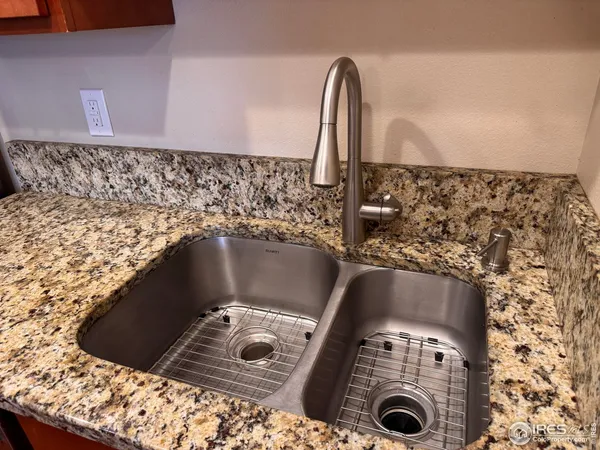 a close view of sink and tap