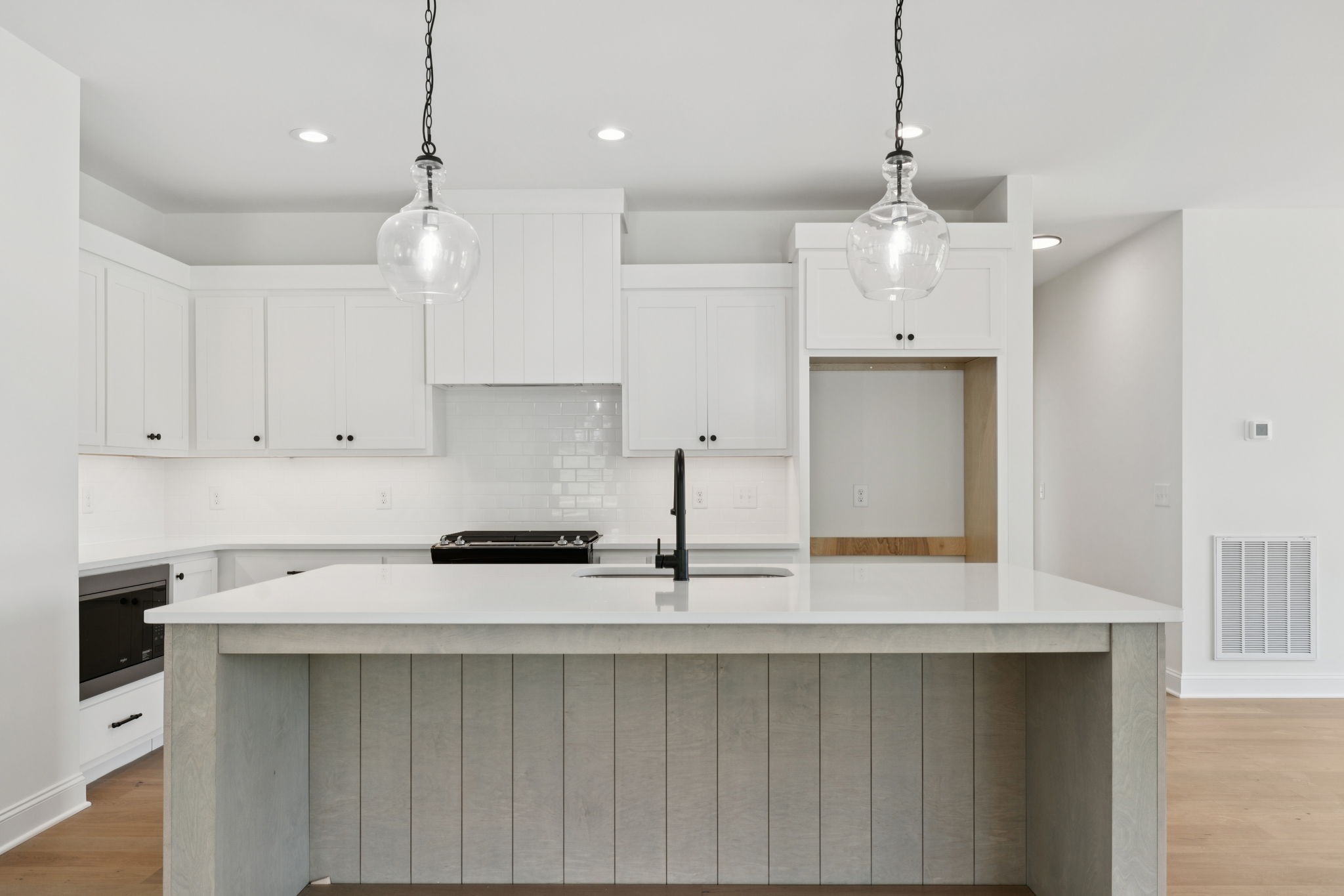 0 Midland Road Bell Buckle, TN 37020 - Photo 14 of 36 a kitchen with kitchen island granite countertop a sink a center island and cabinets