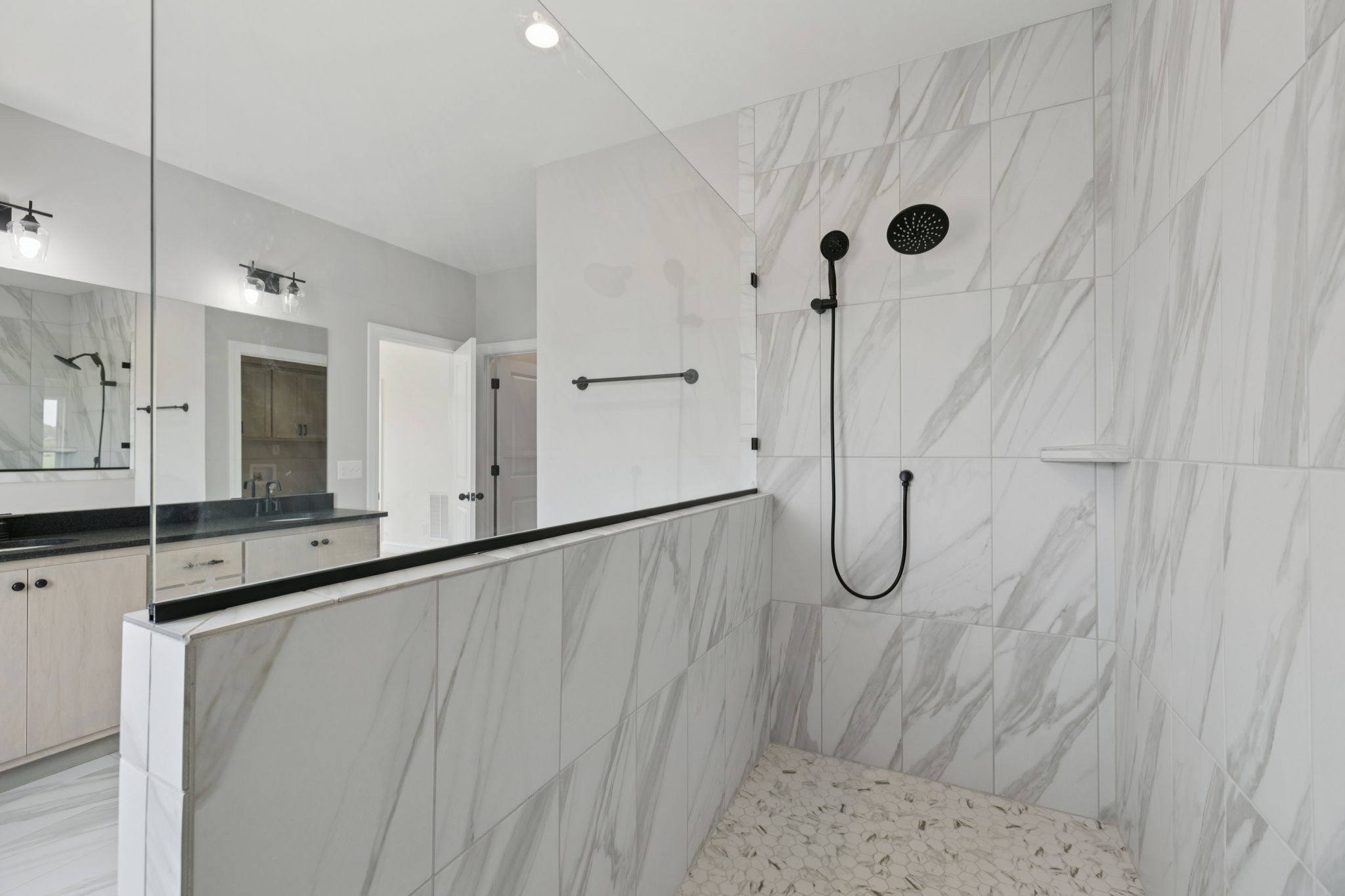 0 Midland Road Bell Buckle, TN 37020 - Photo 28 of 36 a bathroom with a shower and a mirror