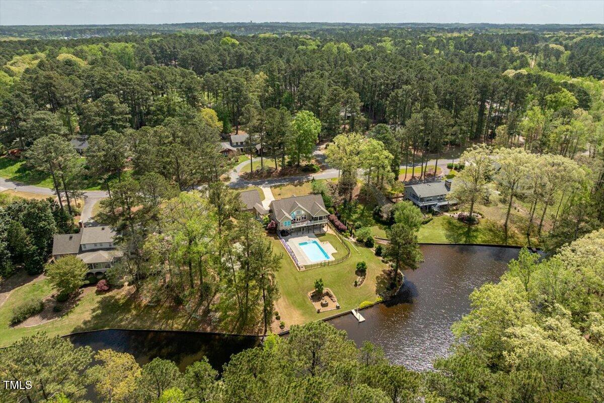 1422 Gormly Circle Sanford, NC 27330 - Photo 55 of 59 an aerial view of residential house with outdoor space and swimming pool