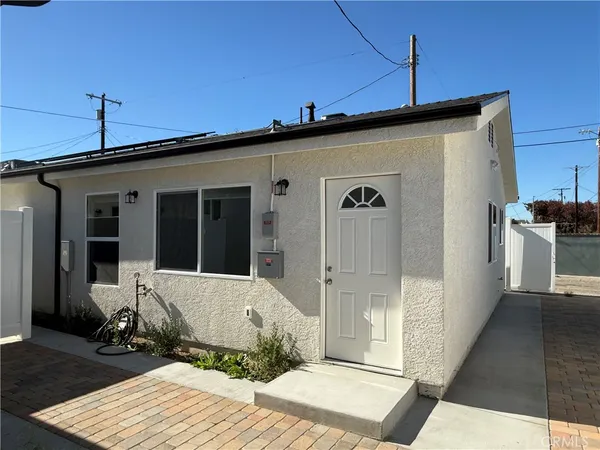 a front view of a house with entryway