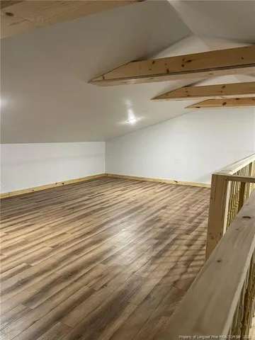 a view of a room with an empty space