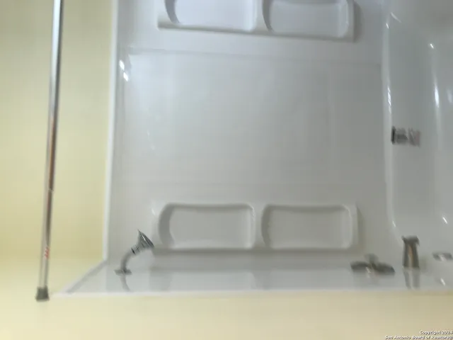 a bathroom with a tub