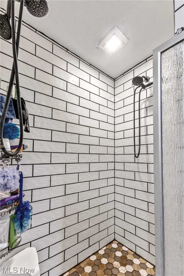 45588 County Road Cadiz, OH 43907 - Photo 19 of 35 Master bath, floor to ceiling tile shower with dual shower heads and lighting.
