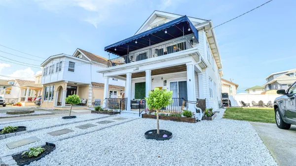 a view of outdoor seating space