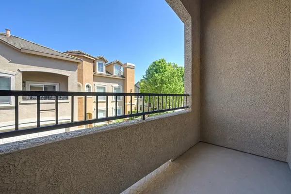 a view of balcony with city view