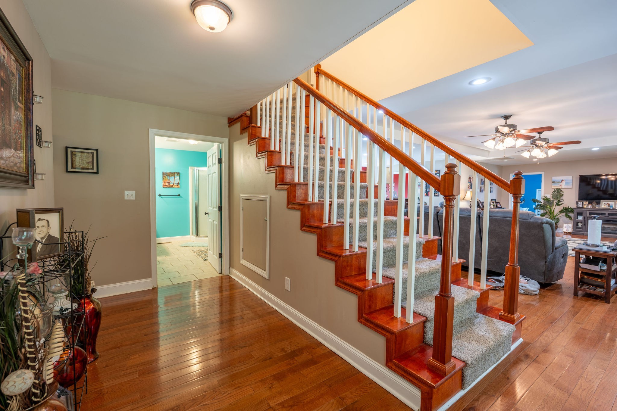 8276 Middle Butler Road Iron City, TN 38463 - Photo 15 of 27 a view of a livingroom with furniture and stairs