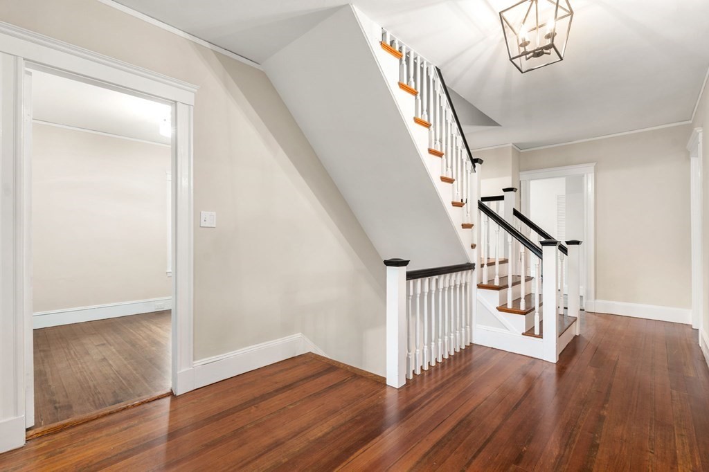 95 Russett Road Boston, MA 02132 - Photo 18 of 42 a view of entryway with wooden floor