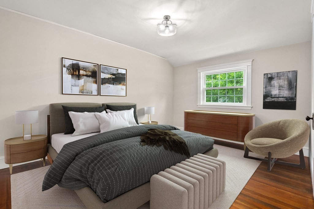 95 Russett Road Boston, MA 02132 - Photo 19 of 42 a bedroom with a bed and window