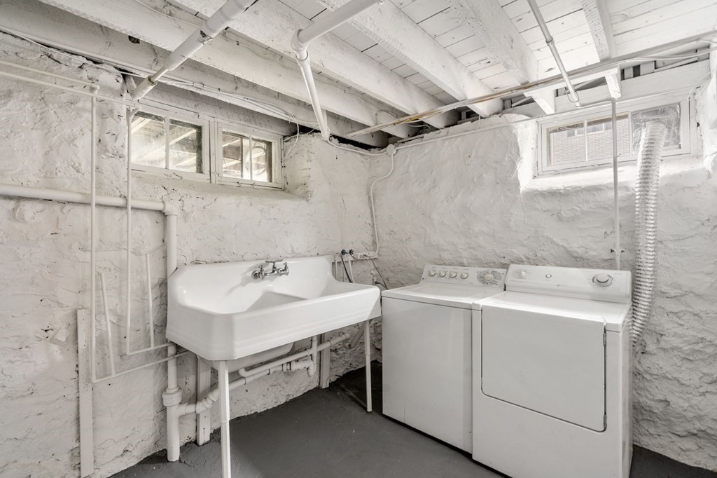 95 Russett Road Boston, MA 02132 - Photo 37 of 42 a utility room with dryer and washer