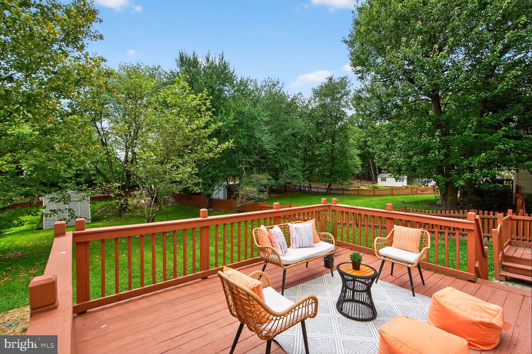 8763 Cold Plain Court Springfield, VA 22153 - Photo 110 of 132 Deck - Relax Outside with a Coffee or Wine!