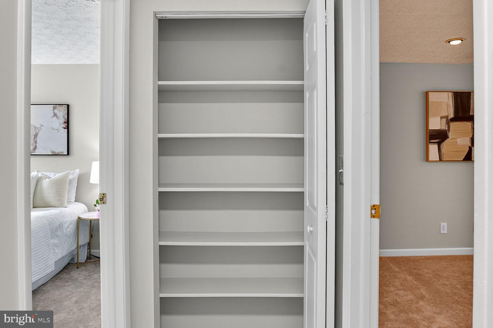 8763 Cold Plain Court Springfield, VA 22153 - Photo 74 of 132 Generously Sized Linen Closet in Upstairs Hallway!