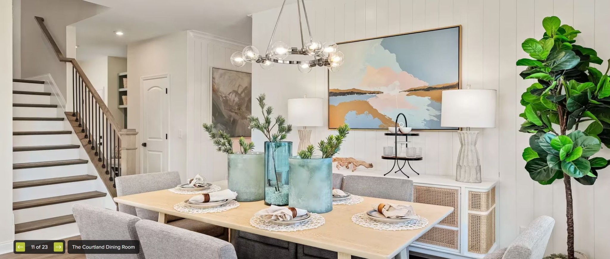 598 Baker Road Columbia, TN 38401 - Photo 5 of 9 a view of a dining room with furniture wooden floor and chandelier