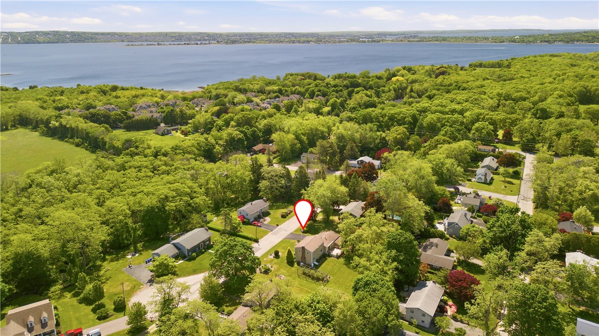 5 Heritage Road Bristol, RI 02809 - Photo 48 of 50 Aerial View of house and south toward Mt Hope Bay