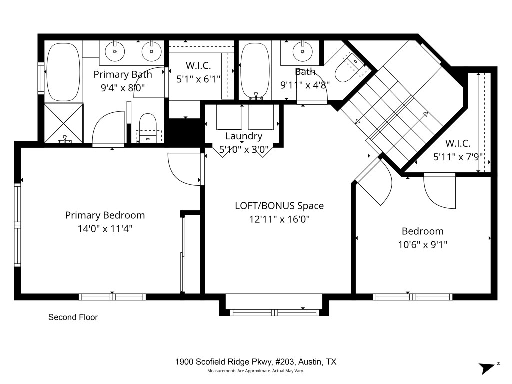 1900 Scofield Ridge Parkway, Unit 203 Austin, TX 78727 - Photo 31 of 31 View of property floor plan