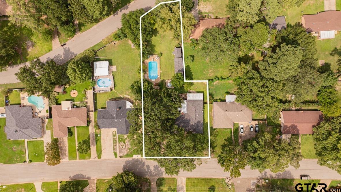 607 Green Oak Drive Longview, TX 75604 - Photo 46 of 48 aerial view of residential houses with outdoor space