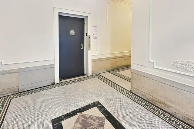 a view of a closet area