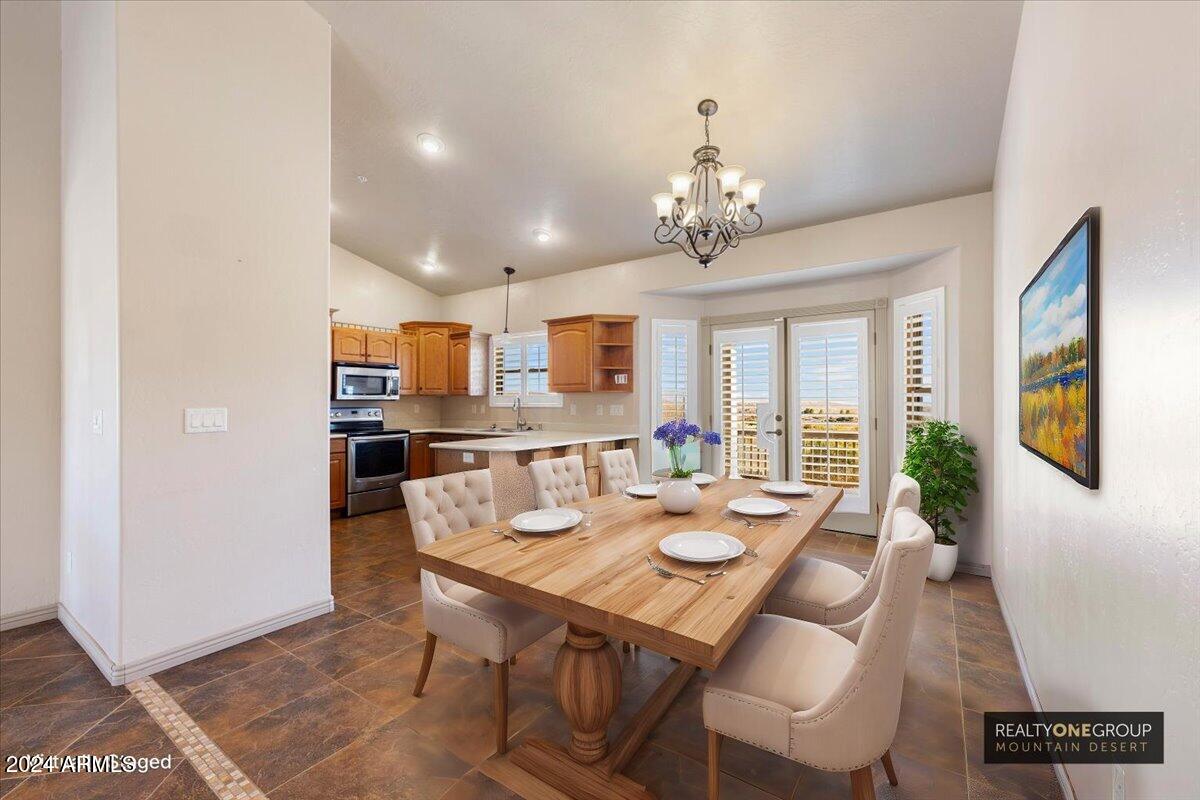 15420 East Upper Ridge Lane Mayer, AZ 86333 - Photo 12 of 57 12-Virtually Staged Dining Room