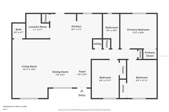 $325,000 | 109 Magnolia Avenue, Seffner, FL 33584