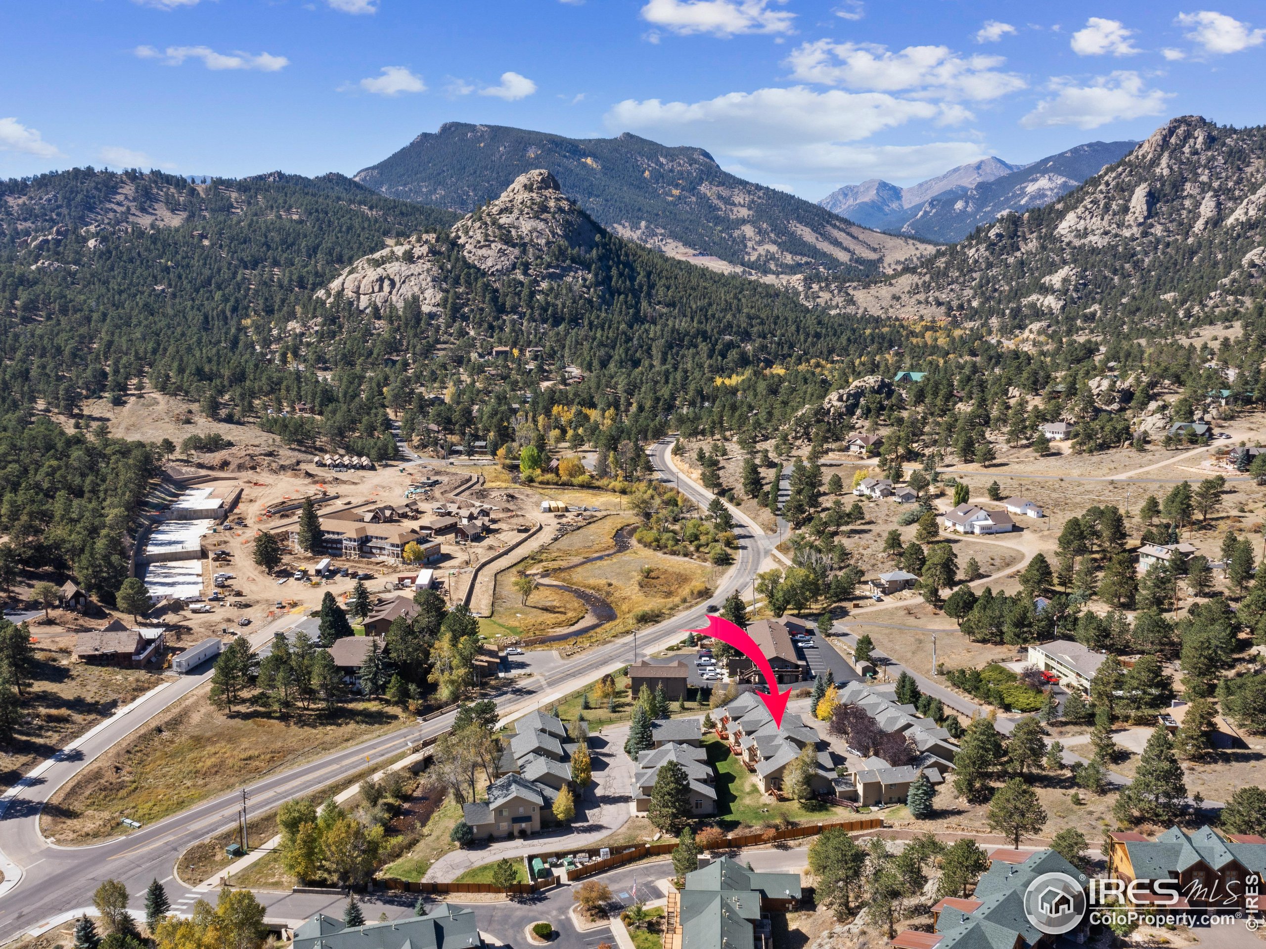 300 Far View Drive, Unit 7 Estes Park, CO 80517 - Photo 21 of 26 an aerial view of a city