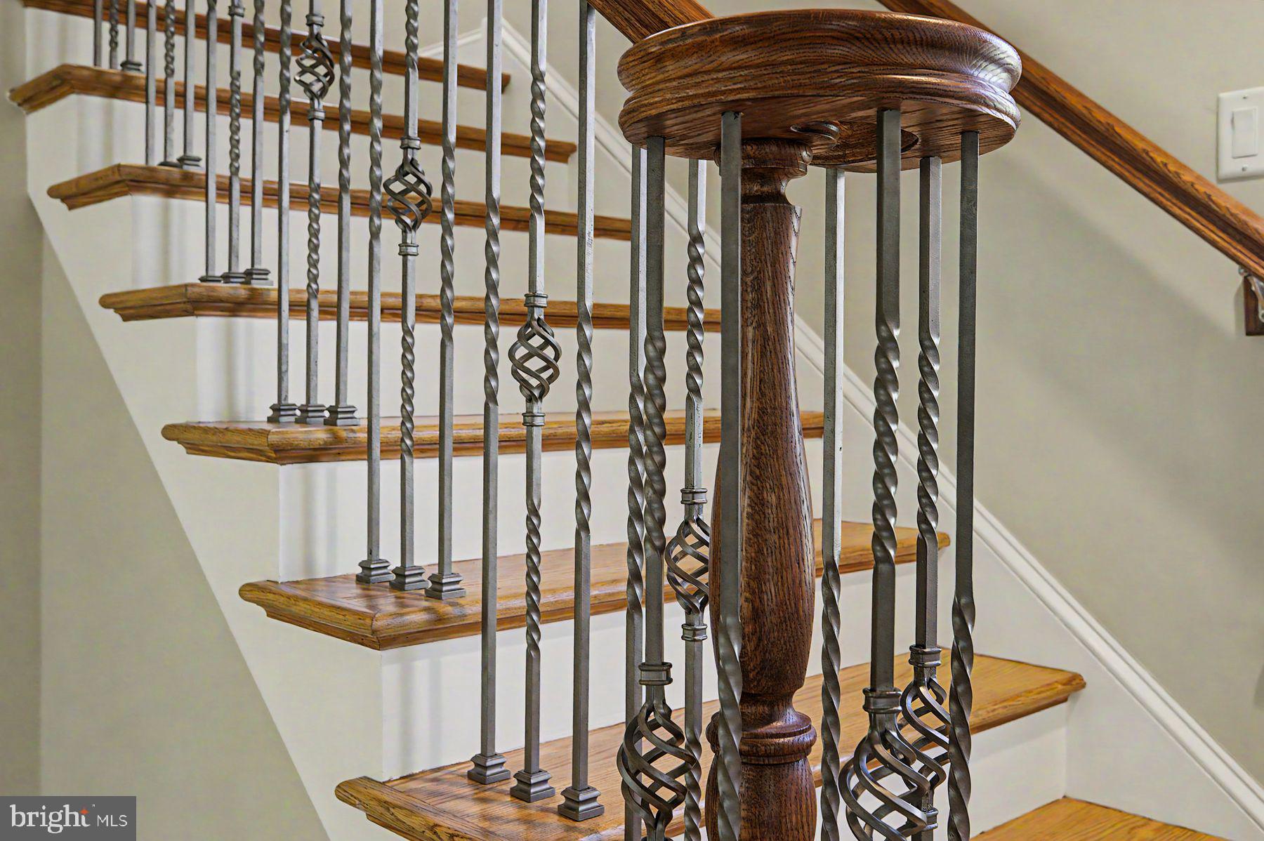 1856 Ringing Rocks Road Upper Black Eddy, PA 18972 - Photo 31 of 49 Elegant staircase with intricate railings.