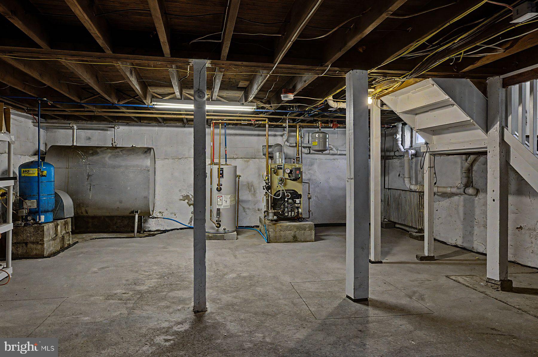 1856 Ringing Rocks Road Upper Black Eddy, PA 18972 - Photo 42 of 49 Spacious, unfinished basement area.